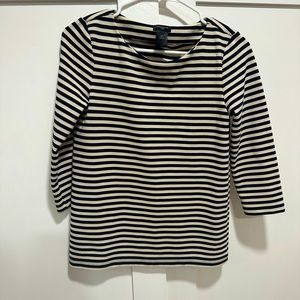Ann Taylor Petite Small, 3/4 striped shirt